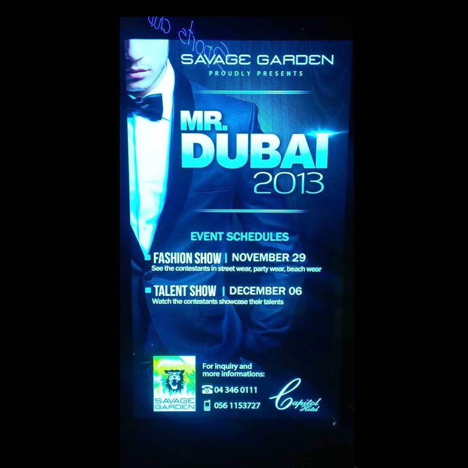 Savage Garden Presents Mr Dubai 2013