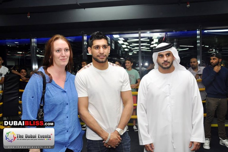 Amir King Khan at the opening of EMD Fitness Dubai