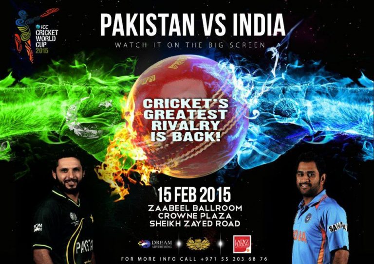 Watch Pakistan vs India at Crowne Plaza Hotel Ballroom
