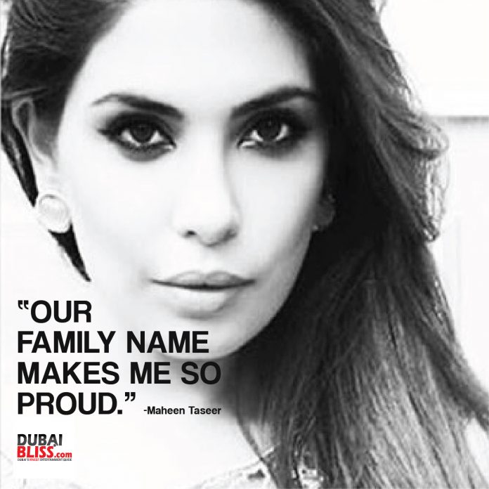 Maheen Taseer in a candid interview with Dubai Bliss