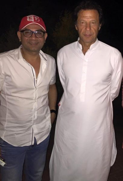 rakesh with imran khan in bani gala