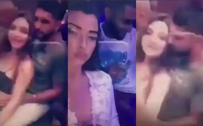 Another video of Amir Khan cuddled up with instagram star