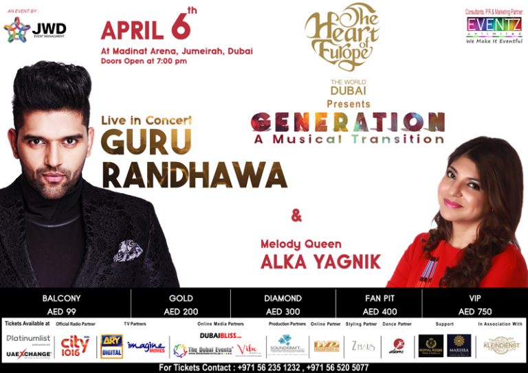 Generation 2018: Guru Randhawa and Alka Yagnik live in Dubai