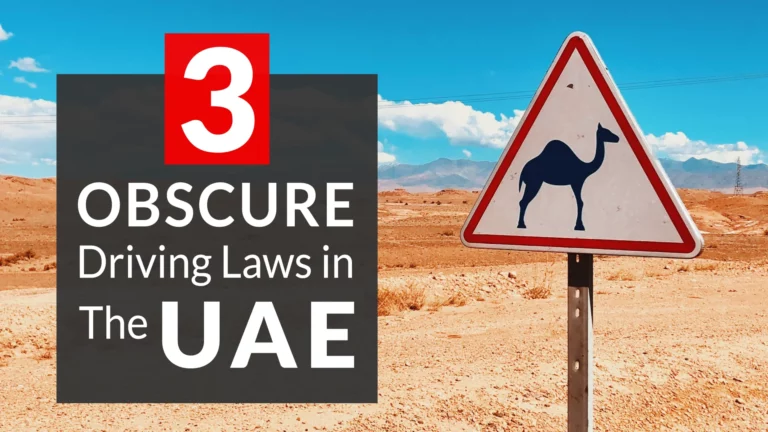 3 Obscure Driving Laws in The UAE