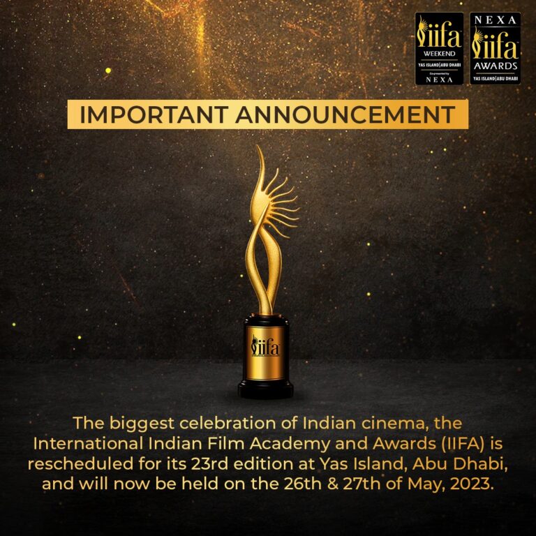 IIFA Awards Rescheduled; New Dates Announced.