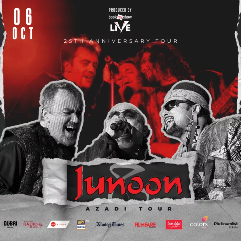 Junoon to perform at Coca Cola Arena, Dubai | October 6th, 2023