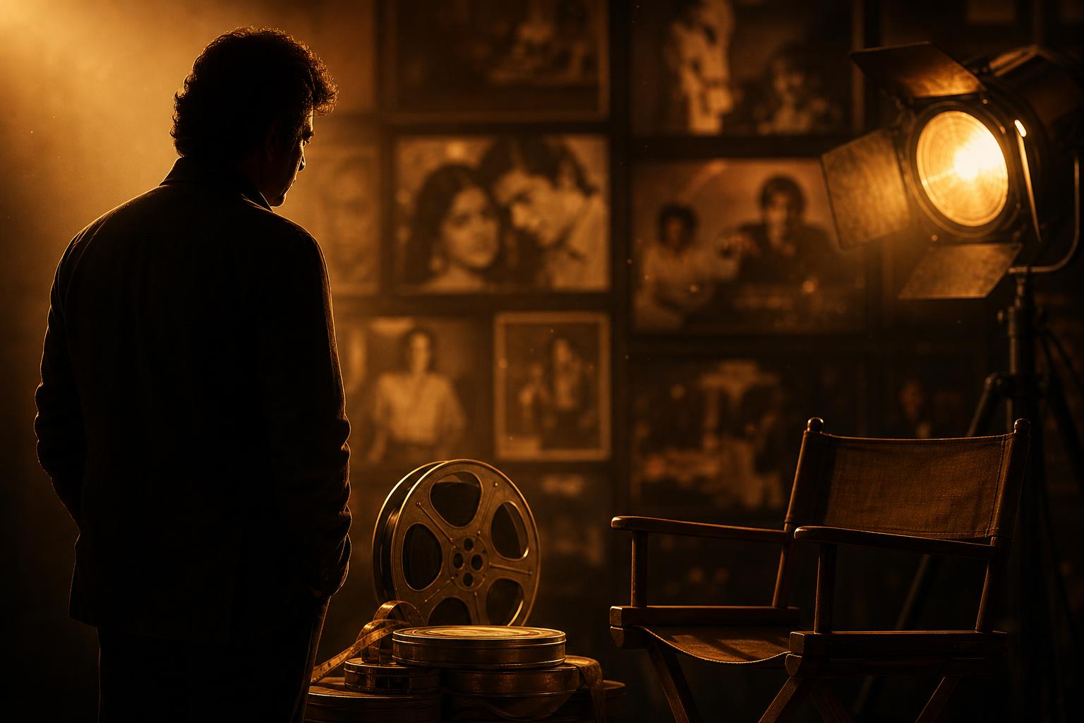 Bollywood family legacy film producer chair under studio lights