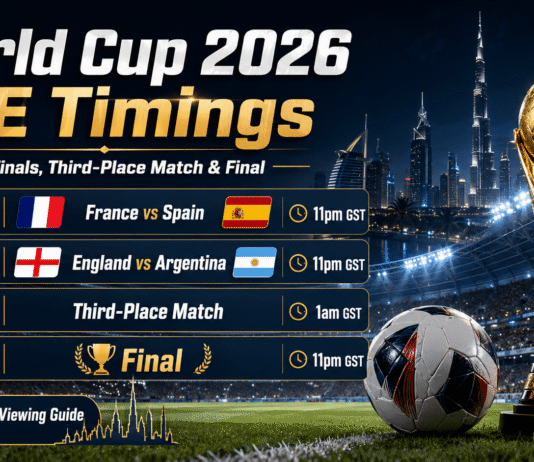 World Cup 2026 UAE Timings: Semi-Finals World Cup 2026 UAE timings