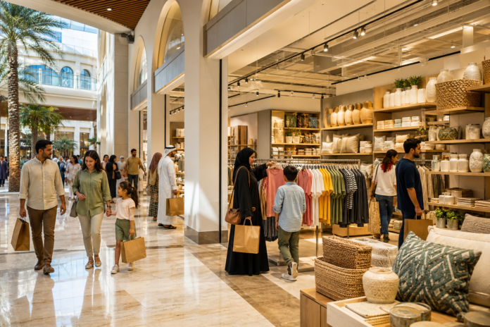 Dubai mall shoppers browsing affordable fashion and home goods after Primark opening news