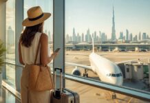 Dubai-It Vacation Ideas: 11 Summer Flexes Summer traveller planning a smooth holiday at a Dubai airport
