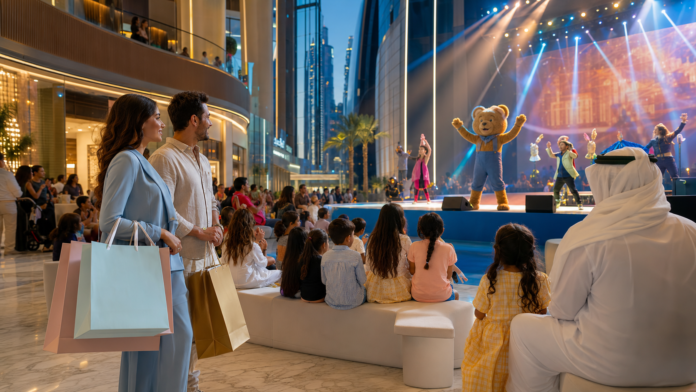 Dubai Summer Surprises family entertainment shopping and concert scene in a mall