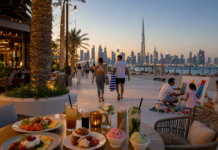Dubai Weekend Events: 10 Cool July Picks Dubai weekend lifestyle scene with skyline promenade dining art activity and summer event energy